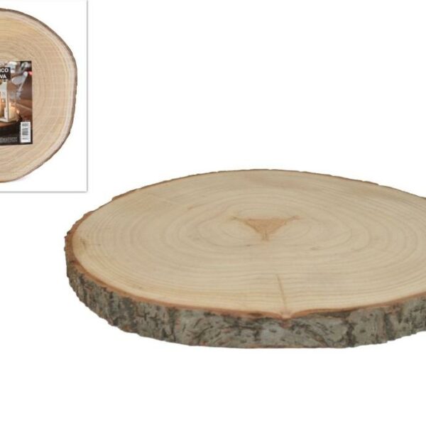 Base tronco legno naturale